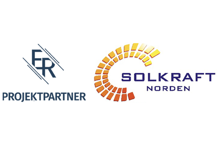 ER projektpartner logotyp mot en blå bakgrund