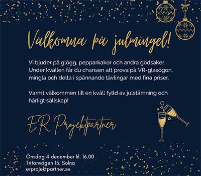 Välkommen på julmingel